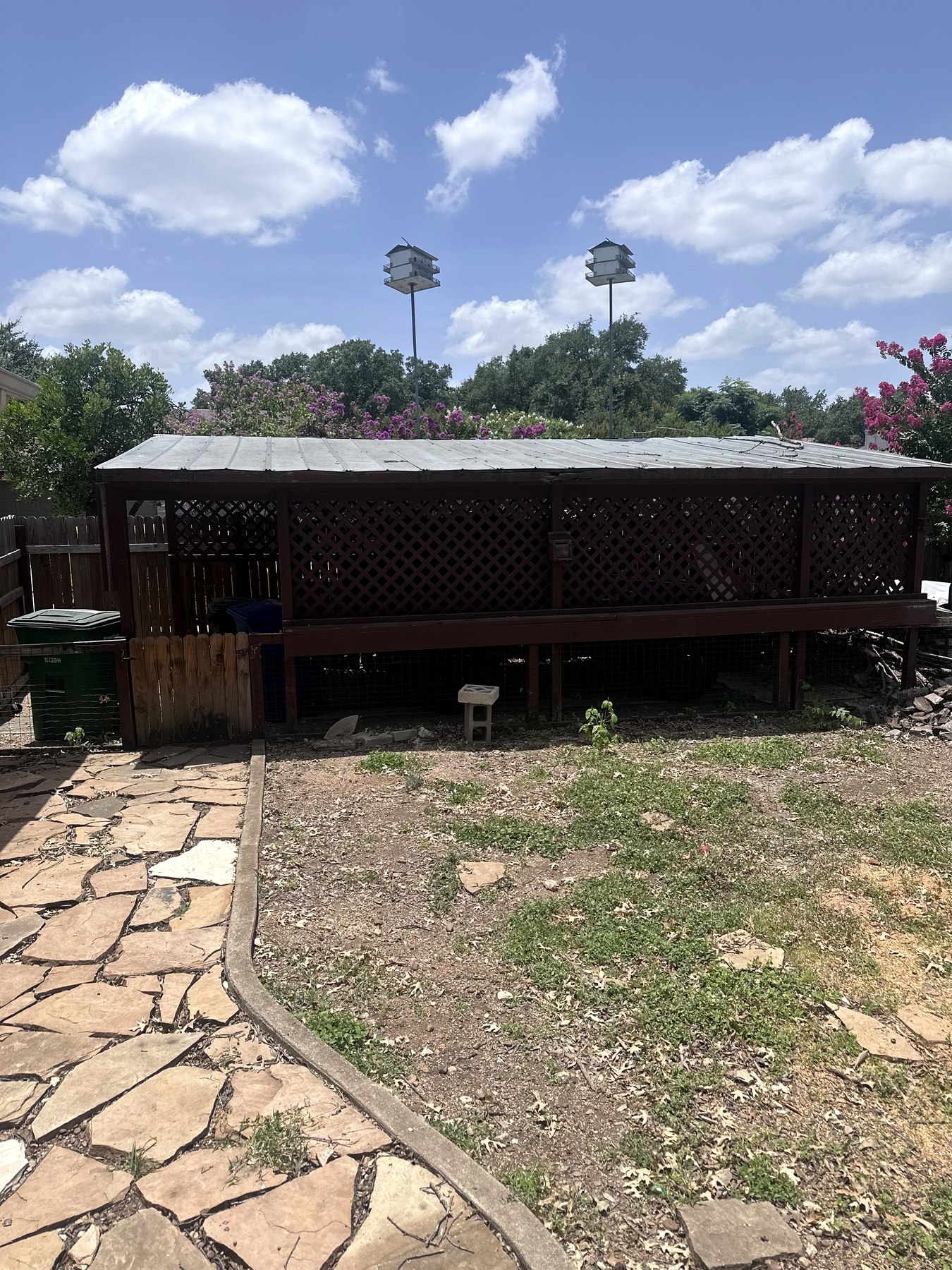 Carport before demolition began
