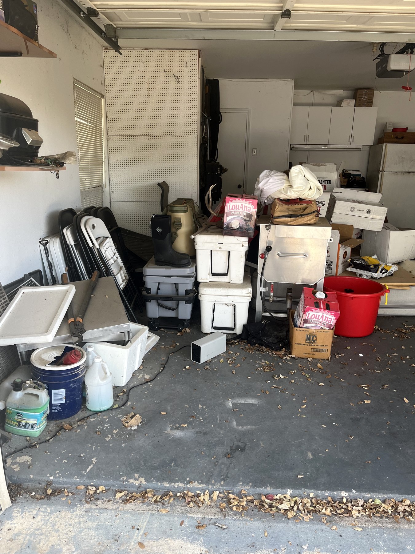 Garage before a full cleanout