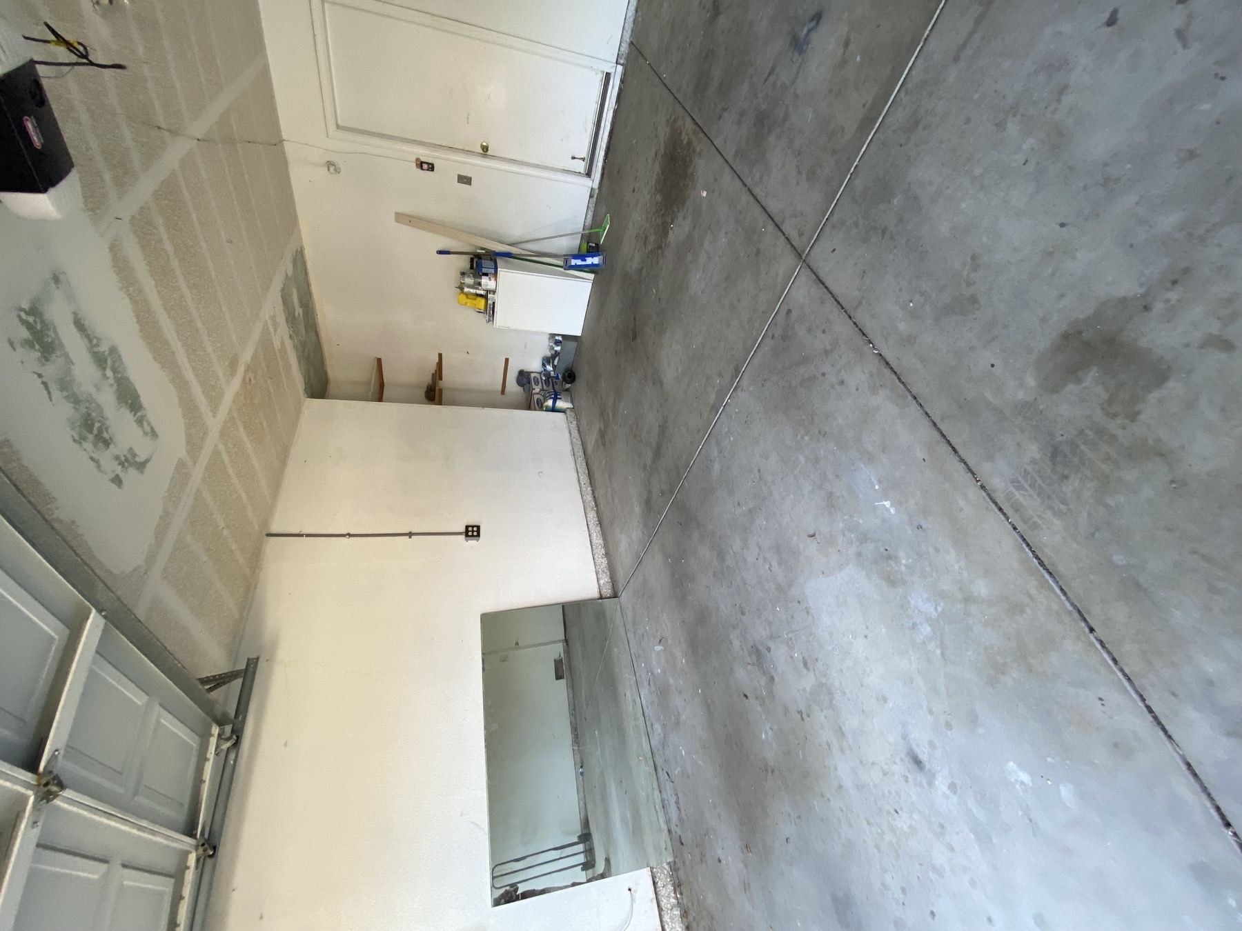 Garage after a household cleanout